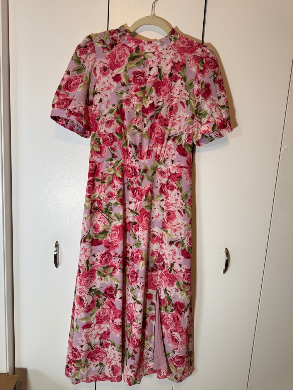 julia jordan Pink Floral Midi Dress